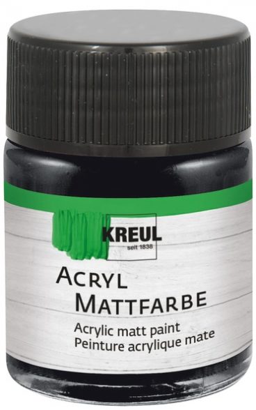Acryl-Mattfarbe (50ml) - Schwarz